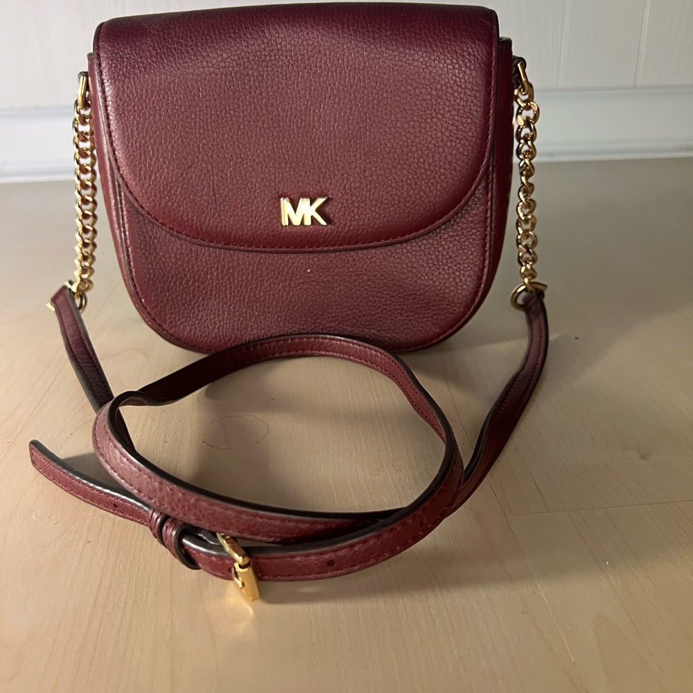 Michael Kors Wine Red Crossbody Bag